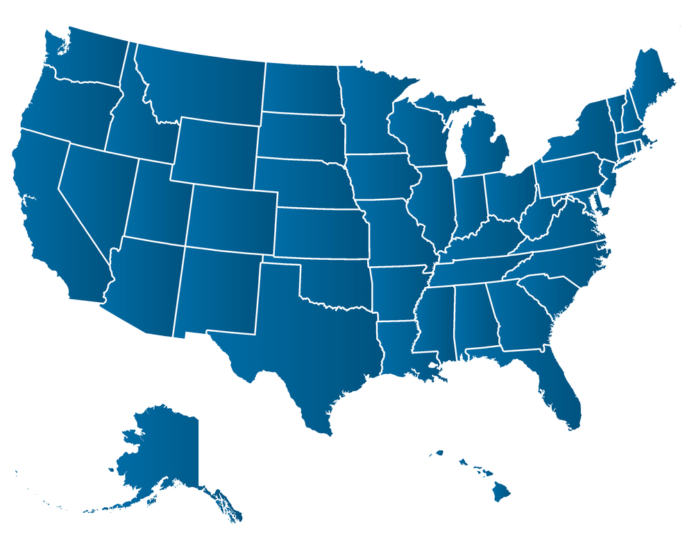 united states map
