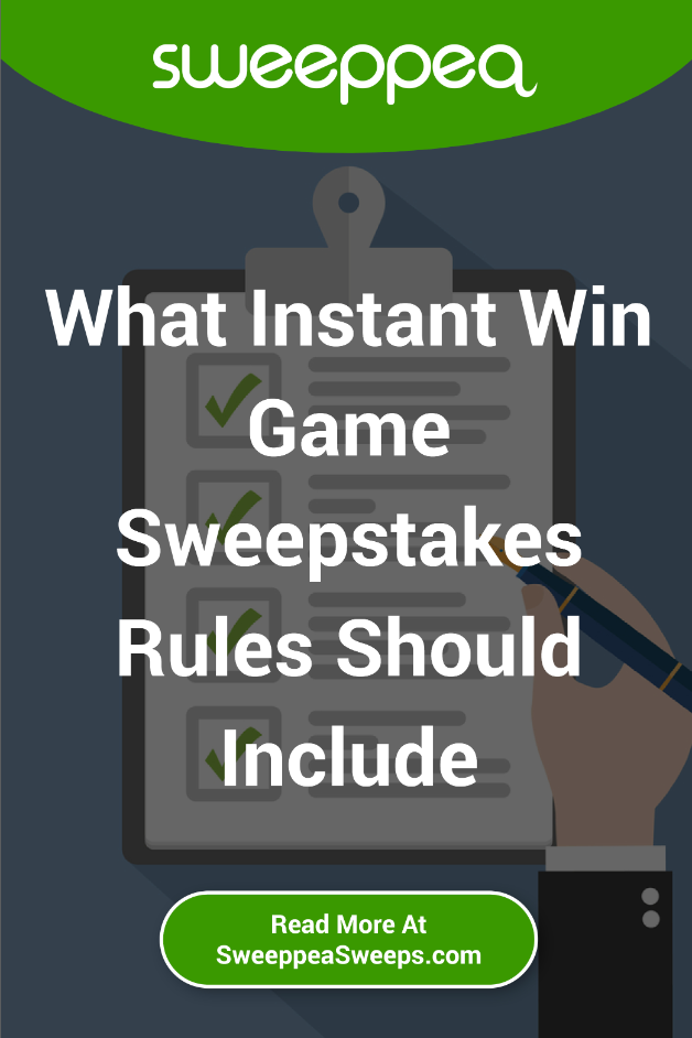 What Instant Win Game Sweepstakes Rules Should Include