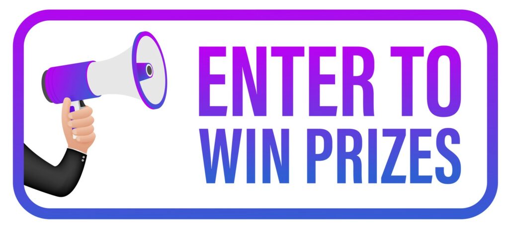 enter to win prizes announcement