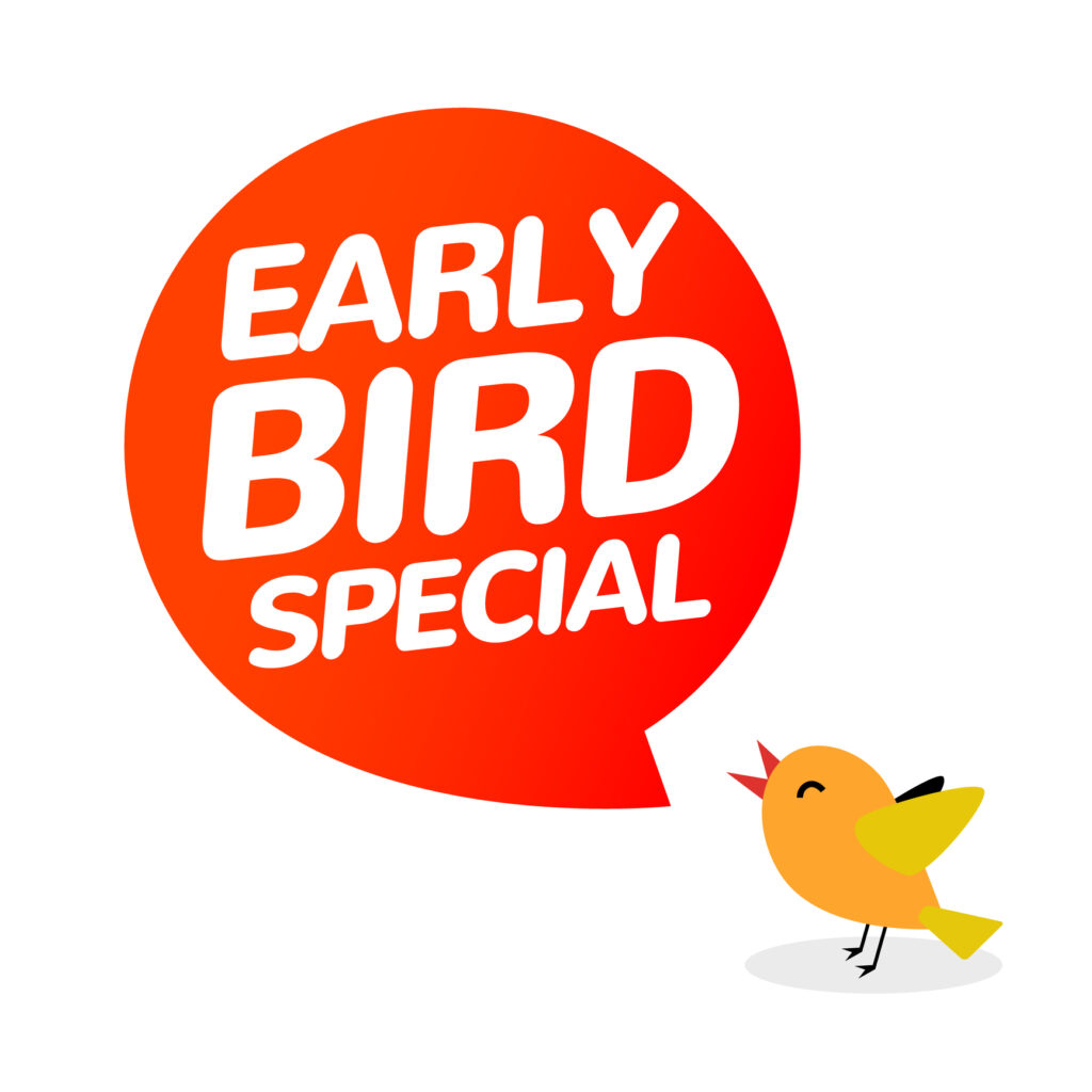 early bird discount promotion