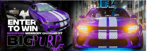 Big Purp MOD2FAME ecommerce sweepstakes promotion