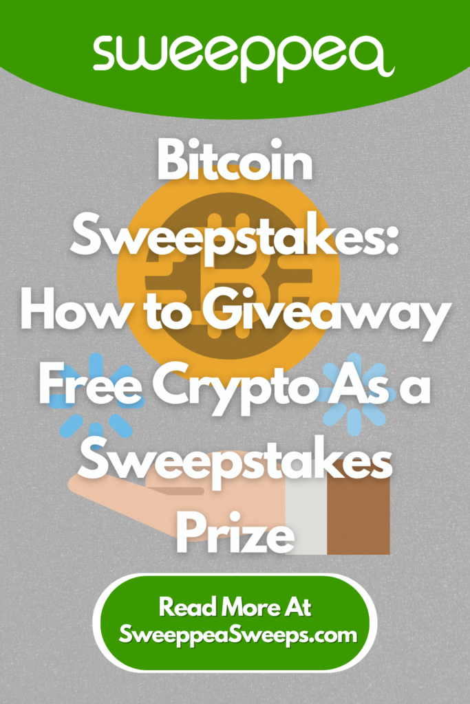 Bitcoin can be given as a sweepstakes prize