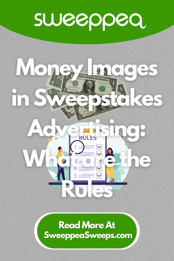 money images in sweepstakes advertising what are the rules cover image
