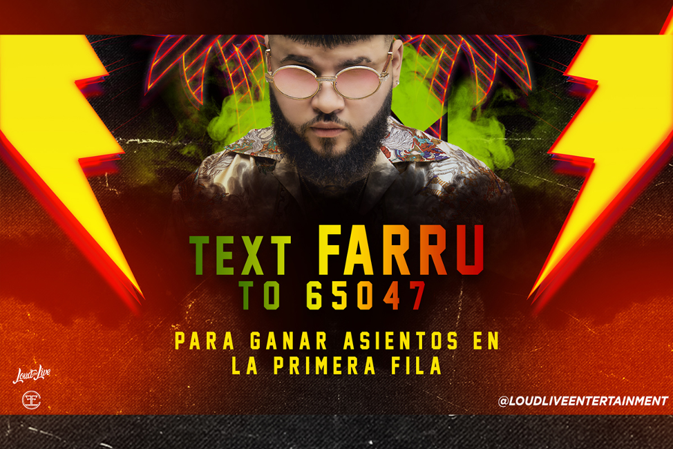 Loud and Live Farruko Text to Win Sweepstakes